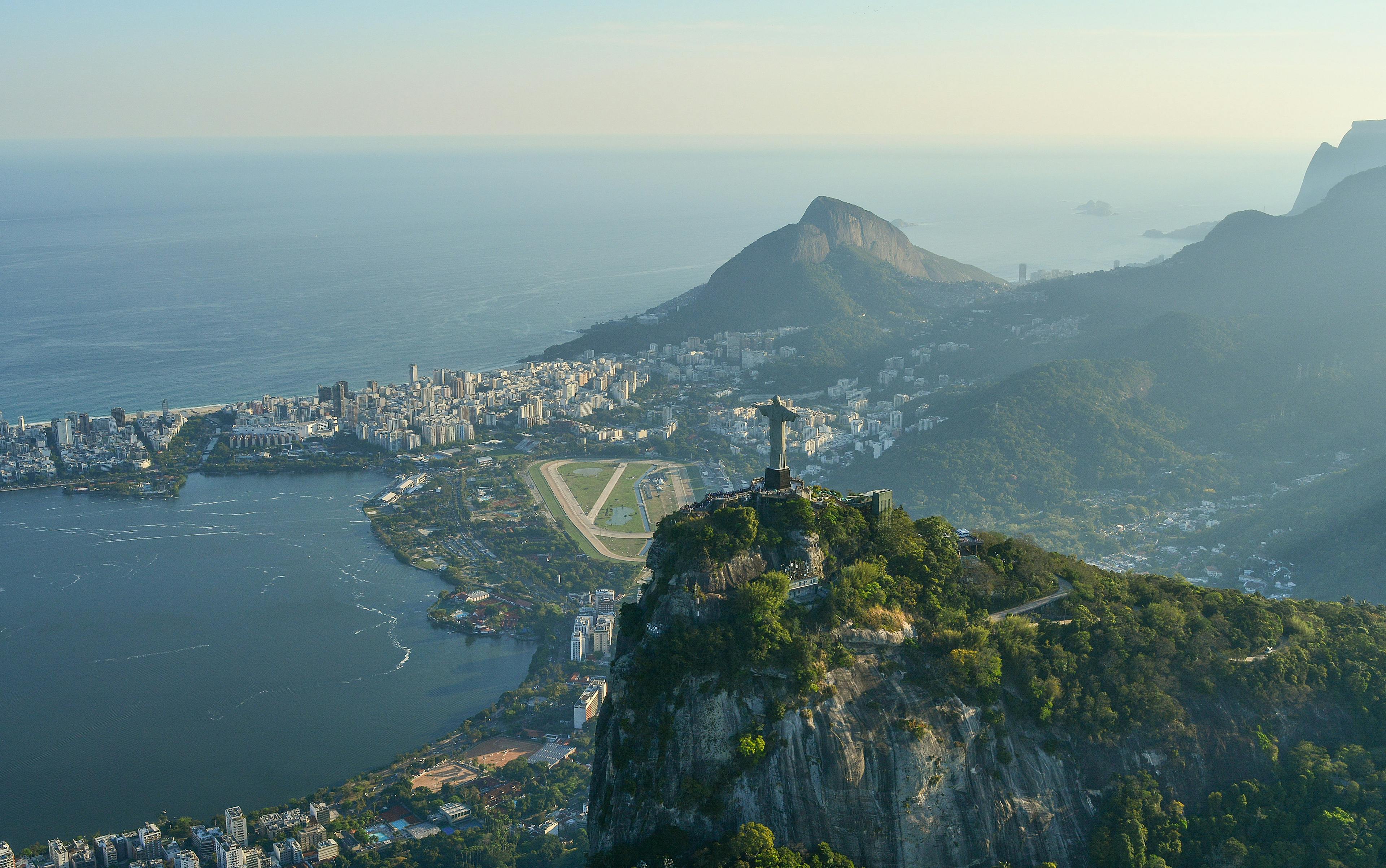 Overhead shot of Rio de Janeiro, Brazil